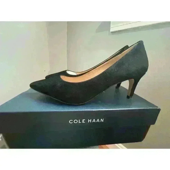 Cole Haan Women's Vandam Black Suede Pump, 65mm, Size 9, New! - Picture 5 of 8